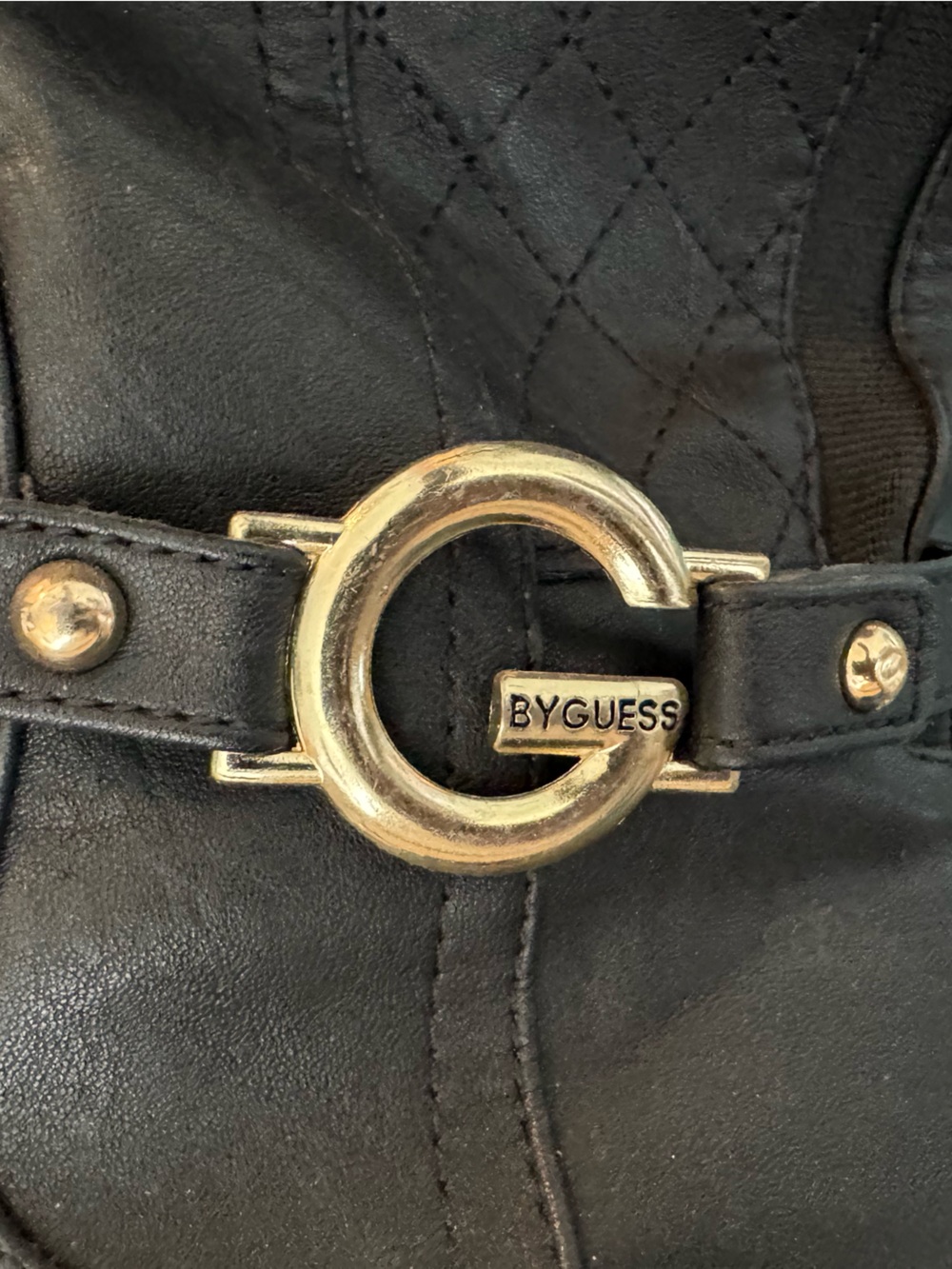Guess Black Quilted Boots